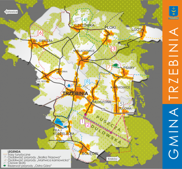 trasy nordic walking Trzebinia